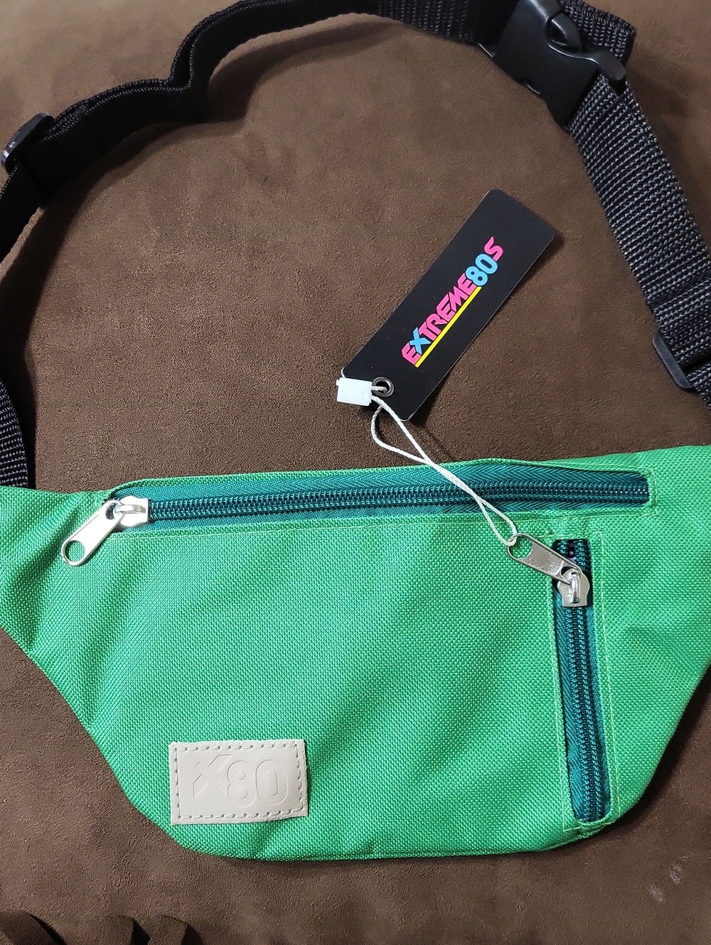 Extreme 80s Bright Green Fanny Pack With Adj.strap